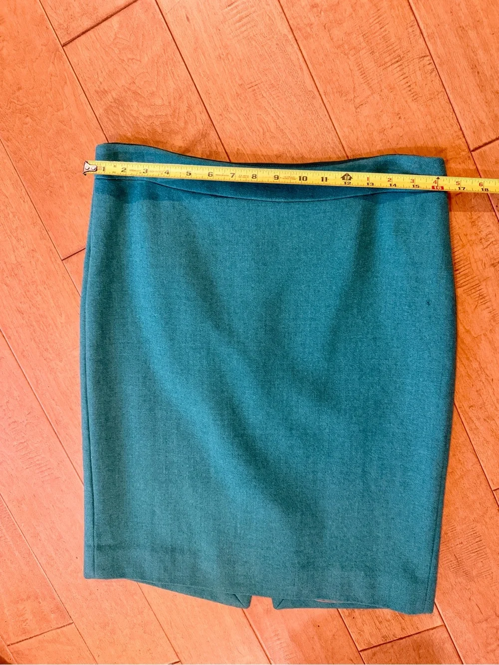 J. Crew No 2 Teal Pencil Skirt - Wool